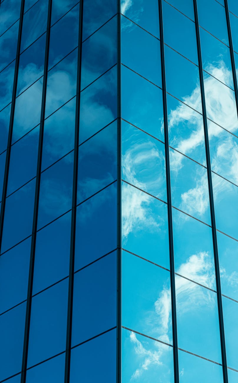 blue and white cloudy sky