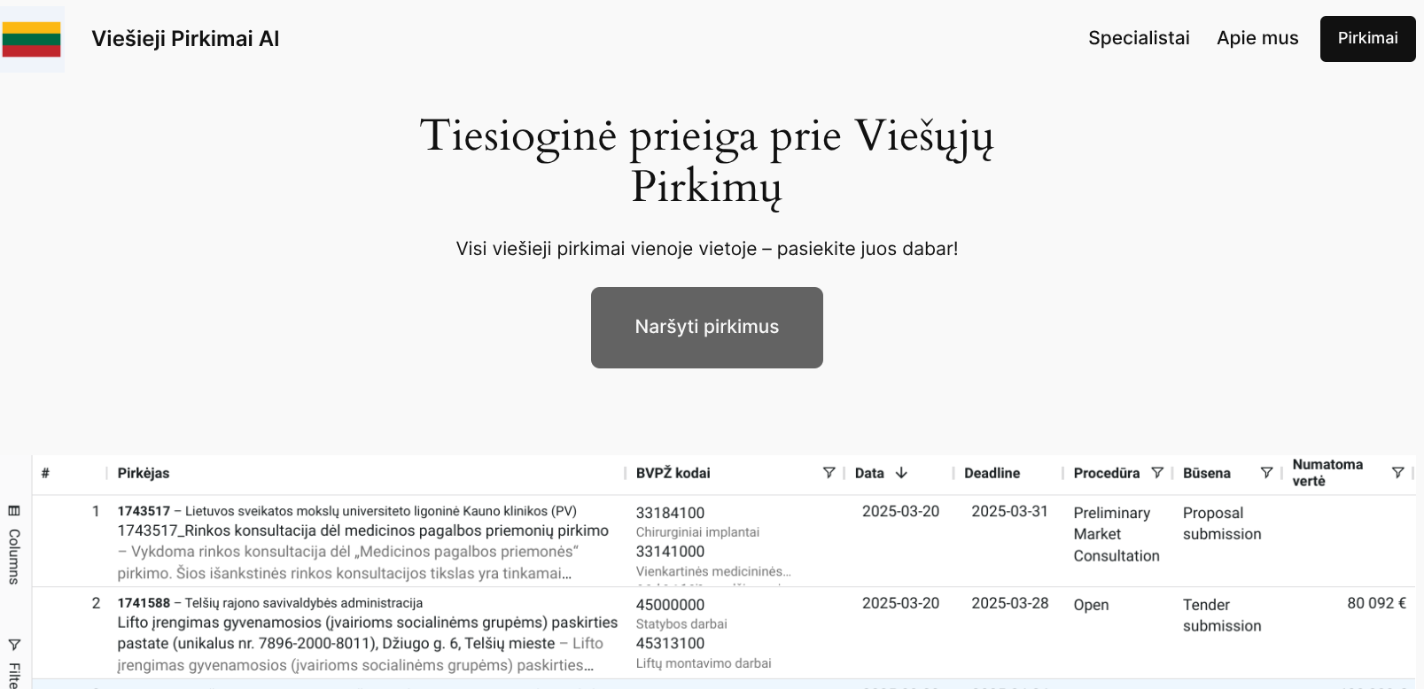Kas yra Viesieji Pirkimai AI ir kaip jis veikia?