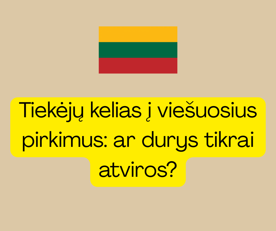 VPT konferencija „Tiekėjų kelias į viešuosius pirkimus: ar durys tikrai atviros?“